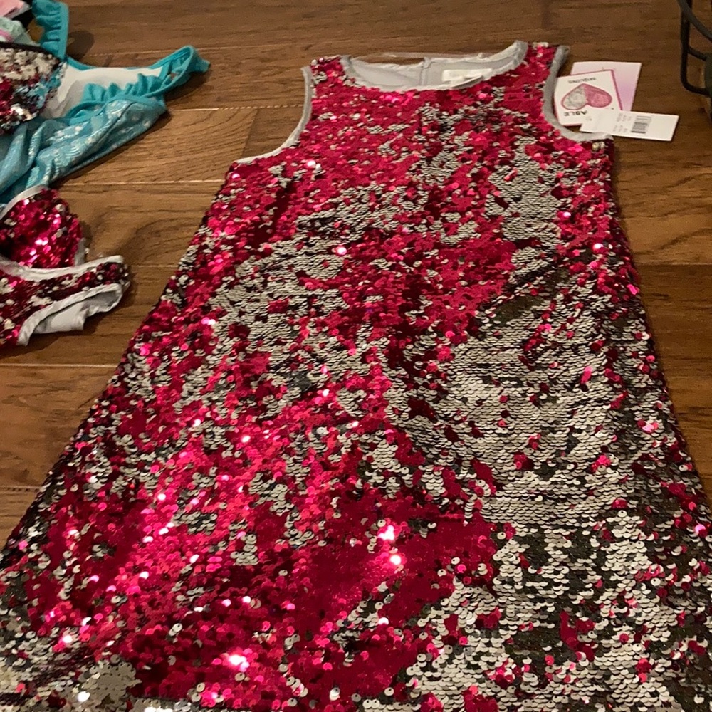 Flippable sequins dress size 10/12 us angels
